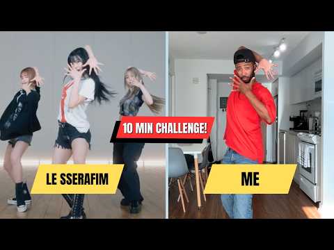 Trying To Learn LE SSERAFIM 르세라핌 'CRAZY' Dance In 10mins!