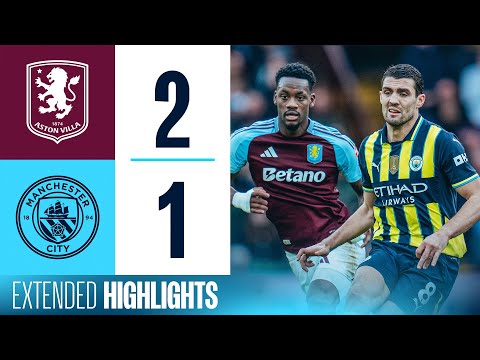 EXTENDED HIGHLIGHTS | Aston Villa 2-1 Man City | Duran, Rogers & Foden goals