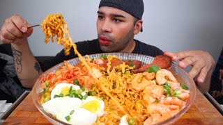 (ASMR) BULDAK SPICY CHICKEN RAMEN MUKBANG