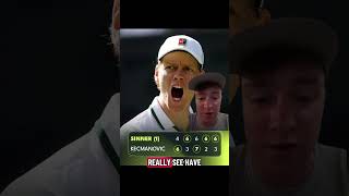What a start to the tournament #tennis #sports #janniksinner #atptour #wimbledon