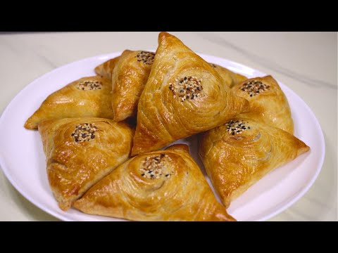 НАСТОЯЩАЯ Слоеная Хрустящая САМСА Узбекская❤Обьеденье
