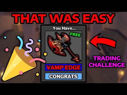 WE DID IT! Common To Vampire's Axe Day #3... (MM2 Trading)