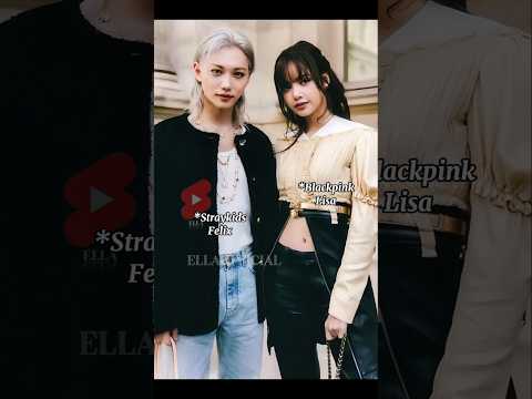 LISA WITH FELIX INTERACTION AT LOUIS VUITTON 😍 #lisa #parisfashionweek #felix