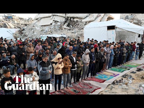 'Eid of sadness': Palestinians in Gaza mark Eid among the ruins