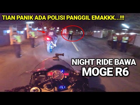 NIGHT RIDE TRIO KUNYUK BIKIN NGAKAK ADA RAZIA POLISI⁉️MOTOVLOG