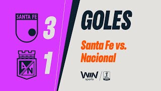 Santa Fe vs. Nacional (goles) | Liga Femenina BetPlay Dimayor 2025 | Cuadrangulares Fecha 6