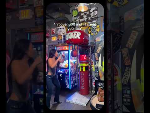 She Ruined His Arcade Boxing Game Record..