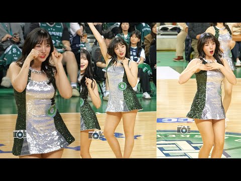 사나보다 하지원 | 원주DB 그린엔젤스 하지원 치어리더 트와이스 치얼업 | CheerLeader FanCAM 4K 60fps | 250201