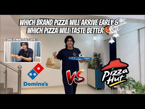 PIZZA HUT V/S DOMINOS 🍕| WHO WILL ARRIVE FIRST?😁| CHEAP V/S EXPENSIVE💸