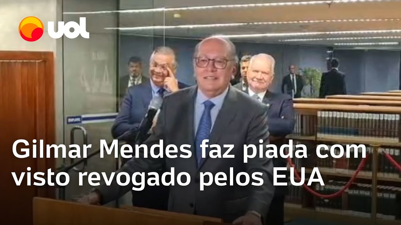 Gilmar faz piada com visto revogado pelos EUA Não dá para ir a Washington