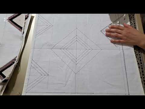 كيف نرشم وسادة//رشمة الإبرة الشرقية// Punch Needle Pattern