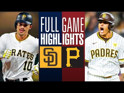 San Diego Padres vs Pittsburgh Pirates Full Game Highlights | 2024 Baseball Highlights