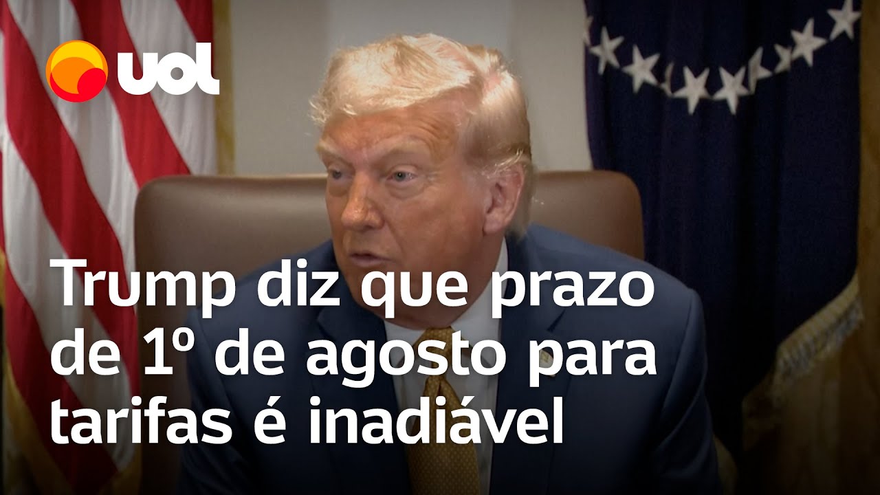 Trump diz que prazo de 1º de agosto para as tarifas é inadiável