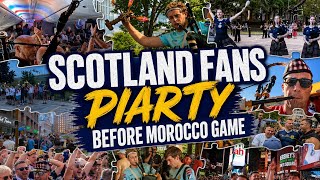 Scotland Fans Party Before Morocco Game
