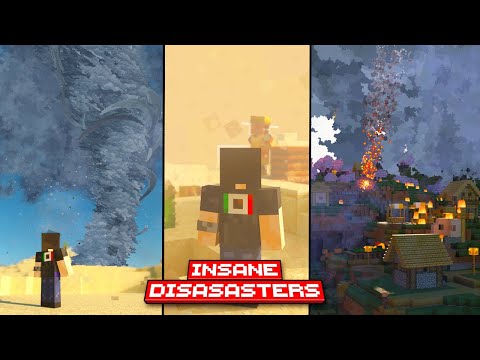 ADDON de DESASTRES NATURALES para MINECRAFT PE 1.21 * insane disasters addon * MODS para MINECRAFT