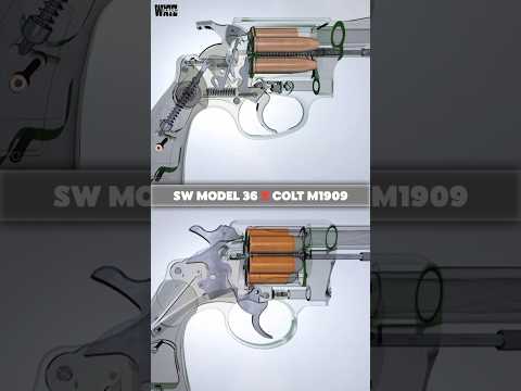 DOUBLE ACTION MECHANISM: Colt M1909 VS S&W Model 36 (Internal Differences)
