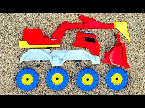 Mencari dan Merakit Mobil Mobilan Truk Molen Besar, Beko Excavator, Tayo Truk Oleng, KeretaApi, Tank