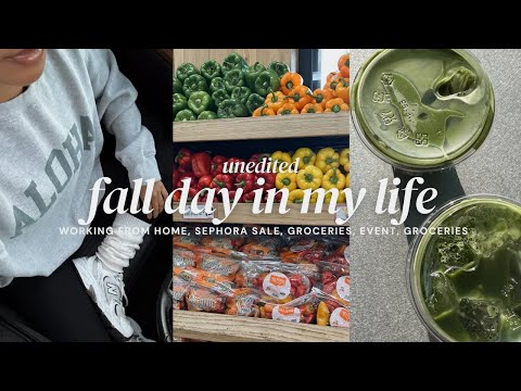 unedited day in my life | Sephora sale, Trader Joe's, what’s in my bag, WFH