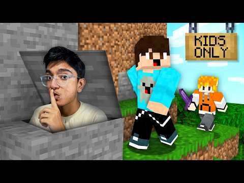 I Snuck into a 'KIDS ONLY' Minecraft Server!