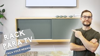 DIY Rack de TV com Portas de Correr – Fácil, Barato e Profissional!