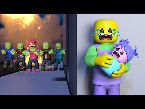 ROBLOX Brookhaven 🏡RP : Rescuing Little Sister From A Zombie Apocalypse  ♪ Roblox Music Video