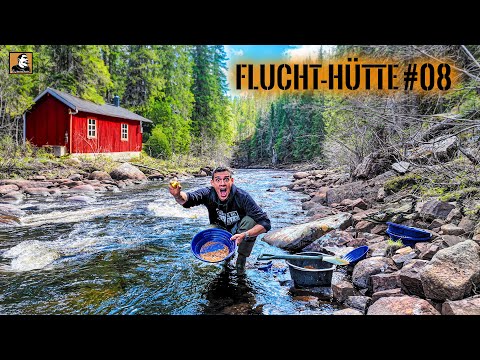GOLDRAUSCH in SCHWEDEN & Outdoor-Küche für die FLUCHTHÜTTE bauen | Survival Mattin
