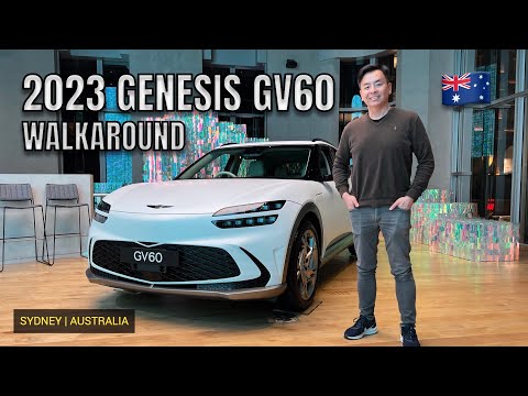 2023 GENESIS GV60 ELECTRIC SUV AUSTRALIA WALKAROUND & FIRST IMPRESSION