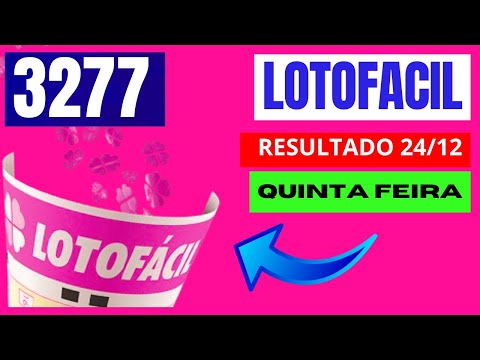 Lotofácil 3277- Resultado Lotofacil Concurso 3277