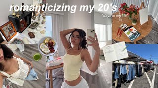 romanticizing life in my 20's | slow mornings, lunch dates, flea markets, getting back into hobbies