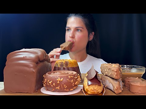 CHOCOLATE PARTY | CAKES, COOKIES, ICE CREAM, ECLAIR | MUKBANG | ASMR | EATING SOUNDS