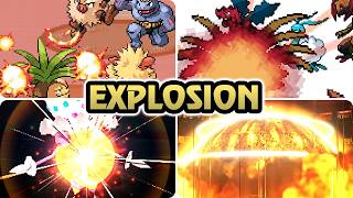 Evolution of Explosion in Pokémon Games (1996 - 2026)