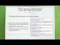 Text Reconstruction Activities Insights