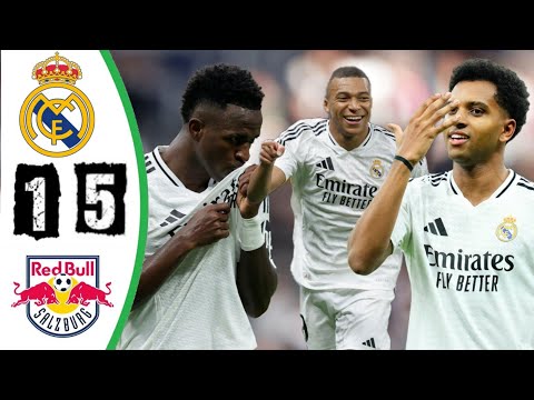 Real Madrid vs RBSalzburg 5-1 Goals & Highlights IChampions League 2024/25