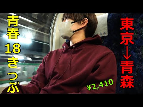 東京→青森を青春18きっぷ１回分で移動するとこうなります