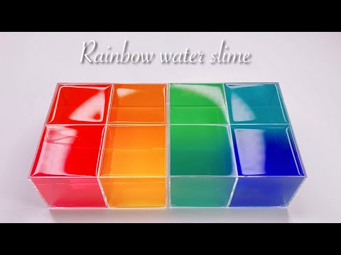 【ASMR】🌈レインボーたぷたぷスライム🌈【音フェチ】Rainbow water slime
