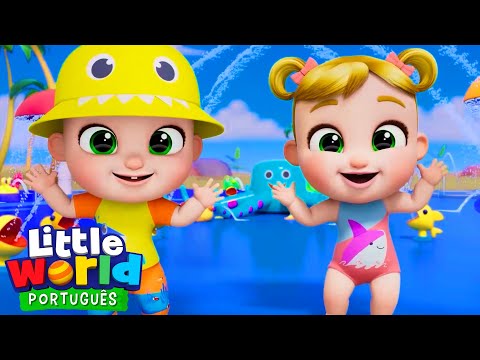 Dança do Baby Shark 🦈🎶✨ | O Mundo de Nina e Nico – Little World Português