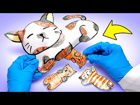 Hagamos Gatitos de Papel y Salvemos a Mamá Gata 😼 | Ideas DIY con Papel