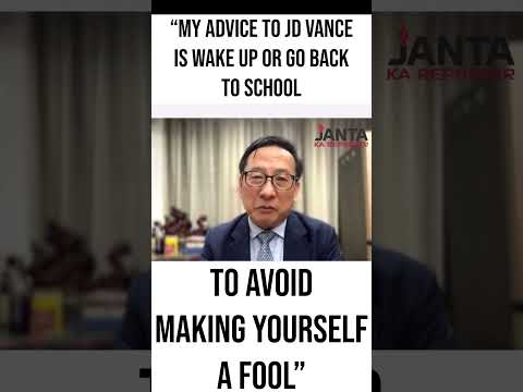 Chinese lawyer destroys JD Vance on ‘peasant’ jibe for Chinese people | Janta Ka Reporter