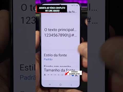 Como ajustar o TAMANHO das LETRAS no Samsung Galaxy