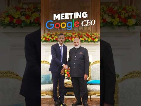 PM Modi meets and interacts with Google CEO Sundar Pichai | #shorts