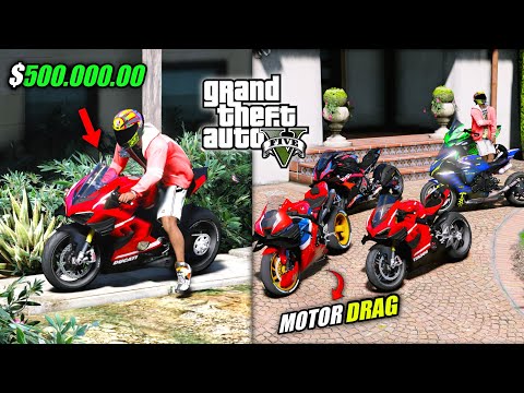 GOKIL !! Aku Koleksi Semua MOTOR DRAG TERCEPAT & LANGKA Di GTA 5 MOD