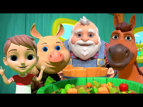 Farmer In The Dell, Animal Cartoon Videos and Rhymes for Kids