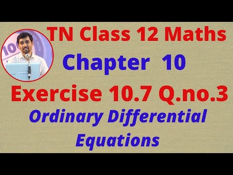 Class 12 Maths CHAPTER 10 - Ordinary Differential...