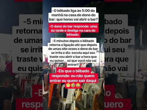 Essa é pra morrer de <strong>rir</strong> kkk #memes #humor #bar #shorts #piadas #bêbado