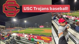 Khayle watches USC Trojans baseball!