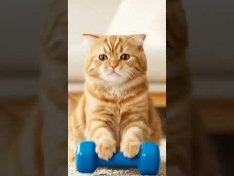 Athletic cat 🐈 😻 😁 #cat #kitten #cutecat #shorts