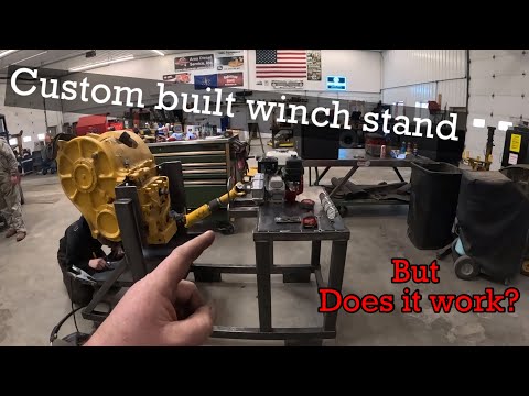 We test out our custom built John Deere winch test stand, did it work?