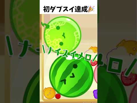 初ダブスイがまさかの………。【スイカゲーム】