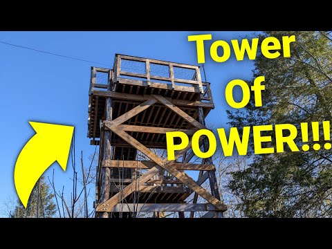 Is This Cheating at POTA??? 30 Foot Lookout Tower Ham Radio Antenna Support