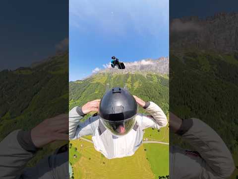 morning BASE jump ๐๏ธ๐จ๐ญ #adrenaline #mountains #mountain #nature #travel